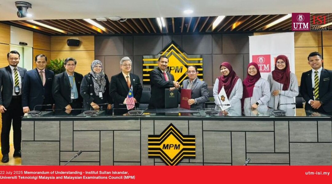 Institut Sultan Iskandar and Malaysia Examinations Council Ink MoU on Examnination Centre Collaboration