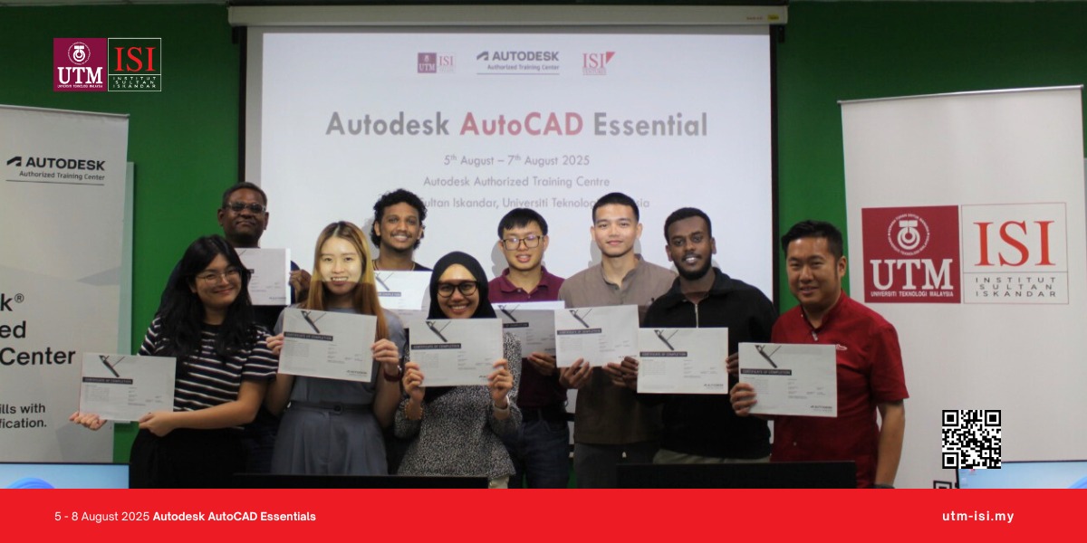 AutoCAD Essentials Training at UTM JB Concludes with Enthusiastic Participants