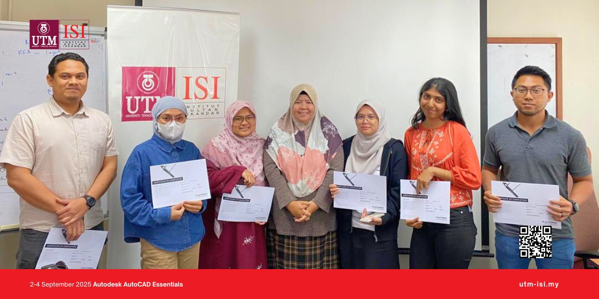 Boosting Skills: AutoCAD Essentials Training Wraps Up at Institut Sultan Iskandar