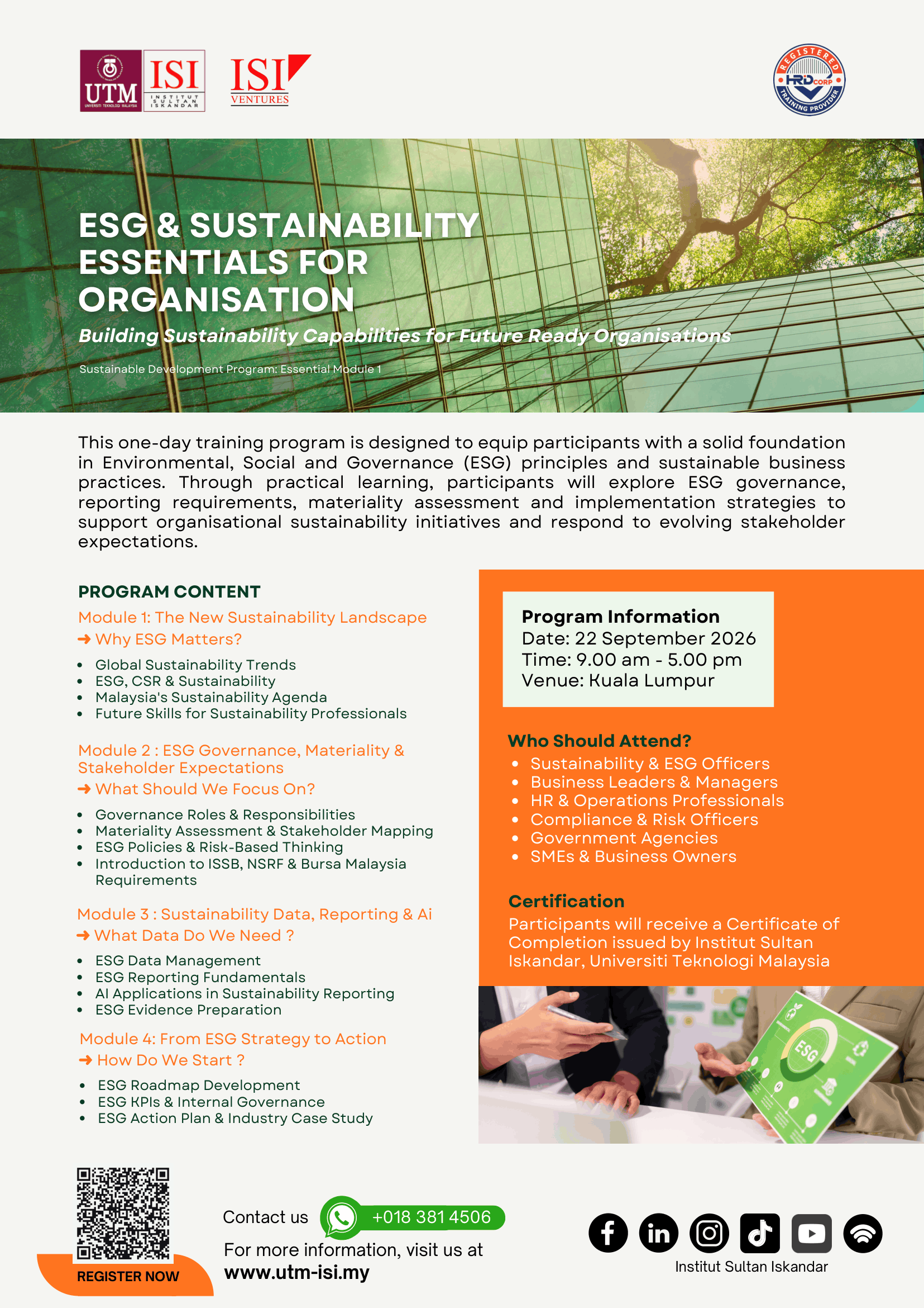 ESG & Sustainability Essentials for Organisation